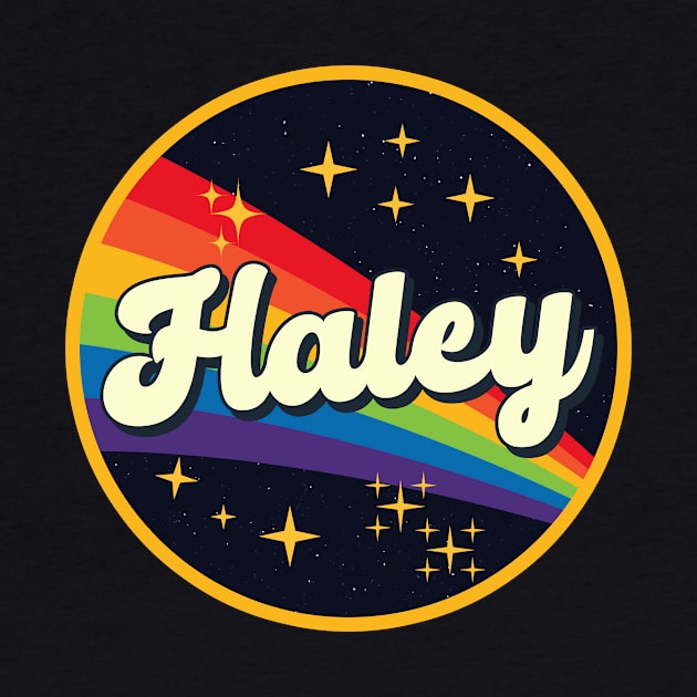 Haley // Rainbow In Space Vintage Style by LMW Art